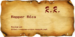 Repper Róza névjegykártya