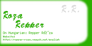 roza repper business card